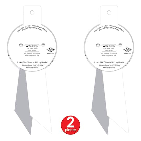 Beistle 5.5" Just Married Rosettes, 2ct.